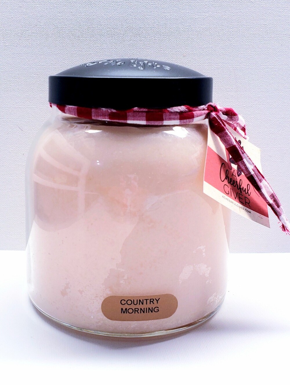 COUNTRY MORNING -A Cheerful Giver Papa Jar Scented Candle, 34 oz